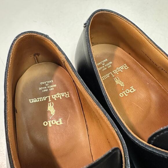 EUC Crockett & Jones x Polo Ralph Lauren Single Monk Bench Made in England 12 D main image 13